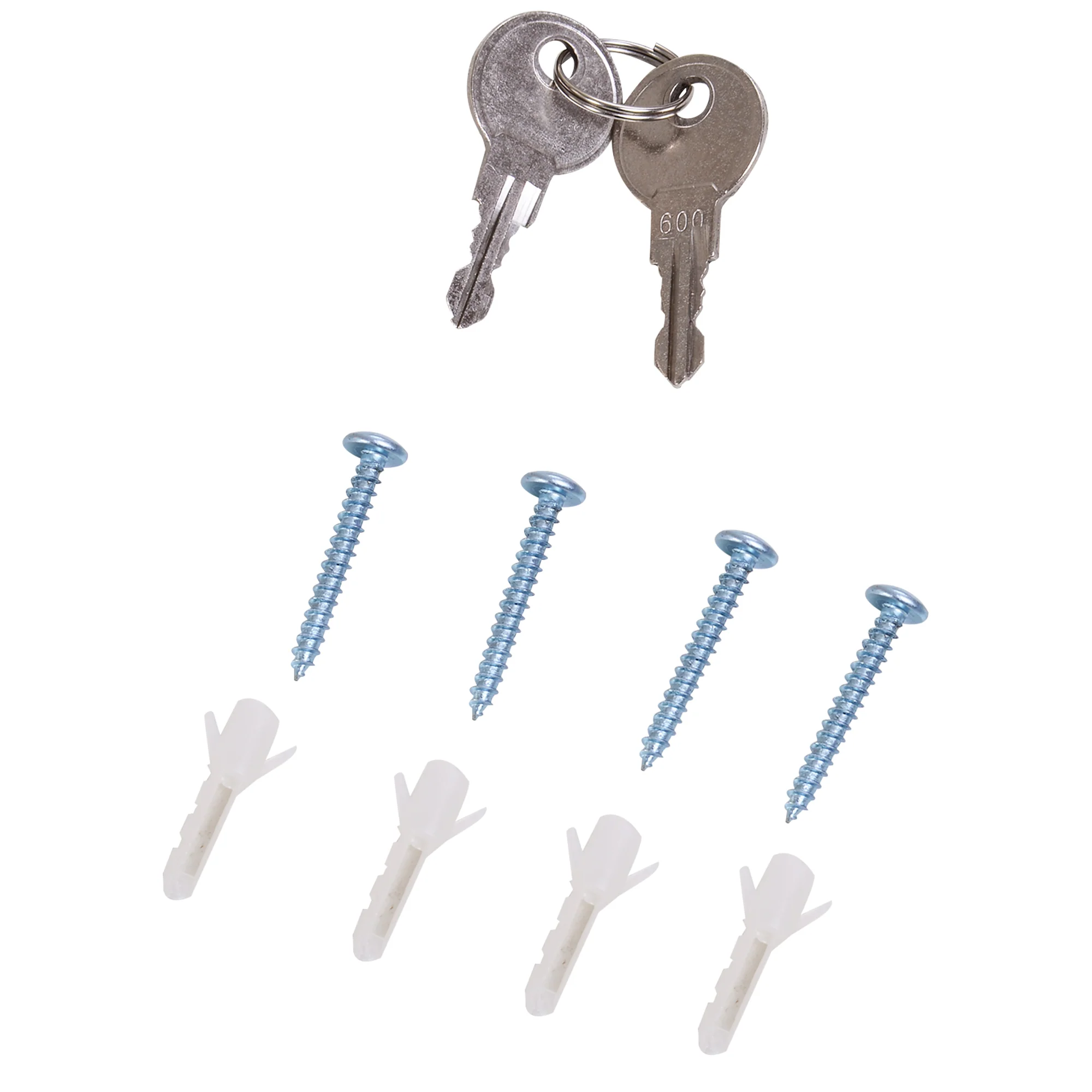 Armoire à pharmacie murale à 3 niveaux en acier inoxydable avec porte verrouillable en verre avec 2 clés étagères de rangement argent - Image 8