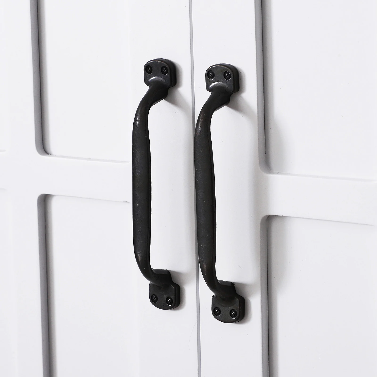 Armoire Haute Murale de Salle de Bain ou WC Placard 2 Portes 2 étagères Niche dim. 60L x 20l x 58H cm MDF Panneaux Particules Blanc - Image 9