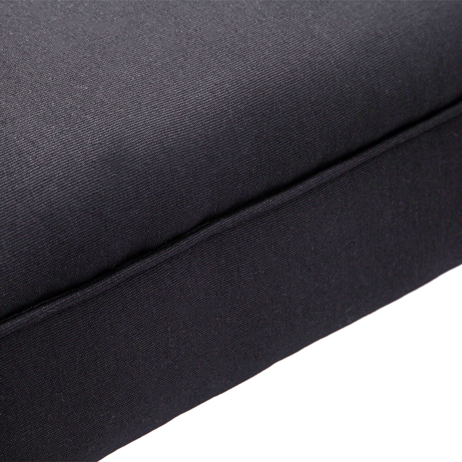 Banc Entrée Bout de Lit Rembourré pour Chambre à Coucher, Tissu à Voile, Noir, 102 x 36 x 51 cm - Image 9