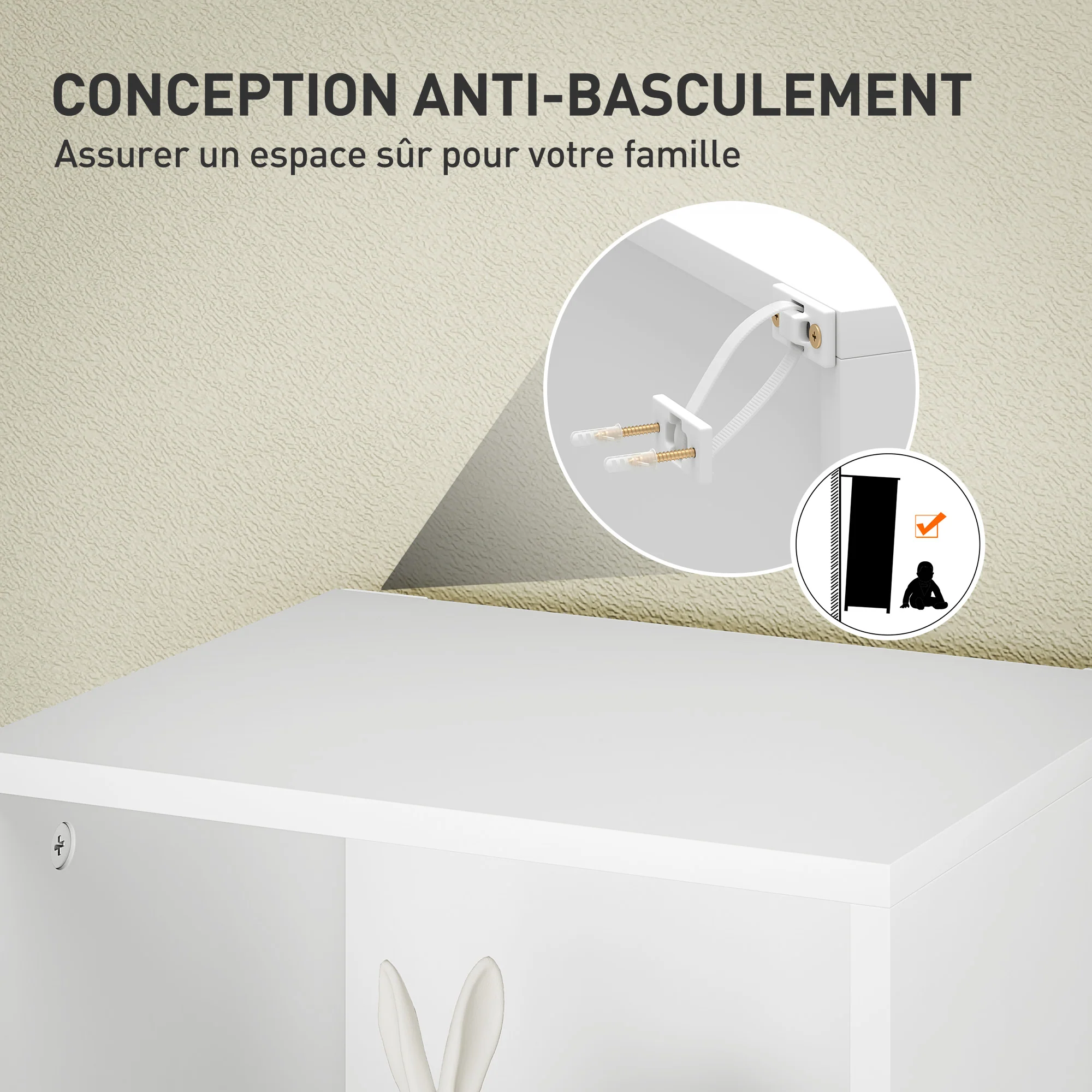 Bibliothèque, étagère de rangement 5 niveaux, meuble de rangement avec étagères réglables pour salon, chambre à coucher, bureau, 30 x 24 x 133,5 cm, blanc - Image 7