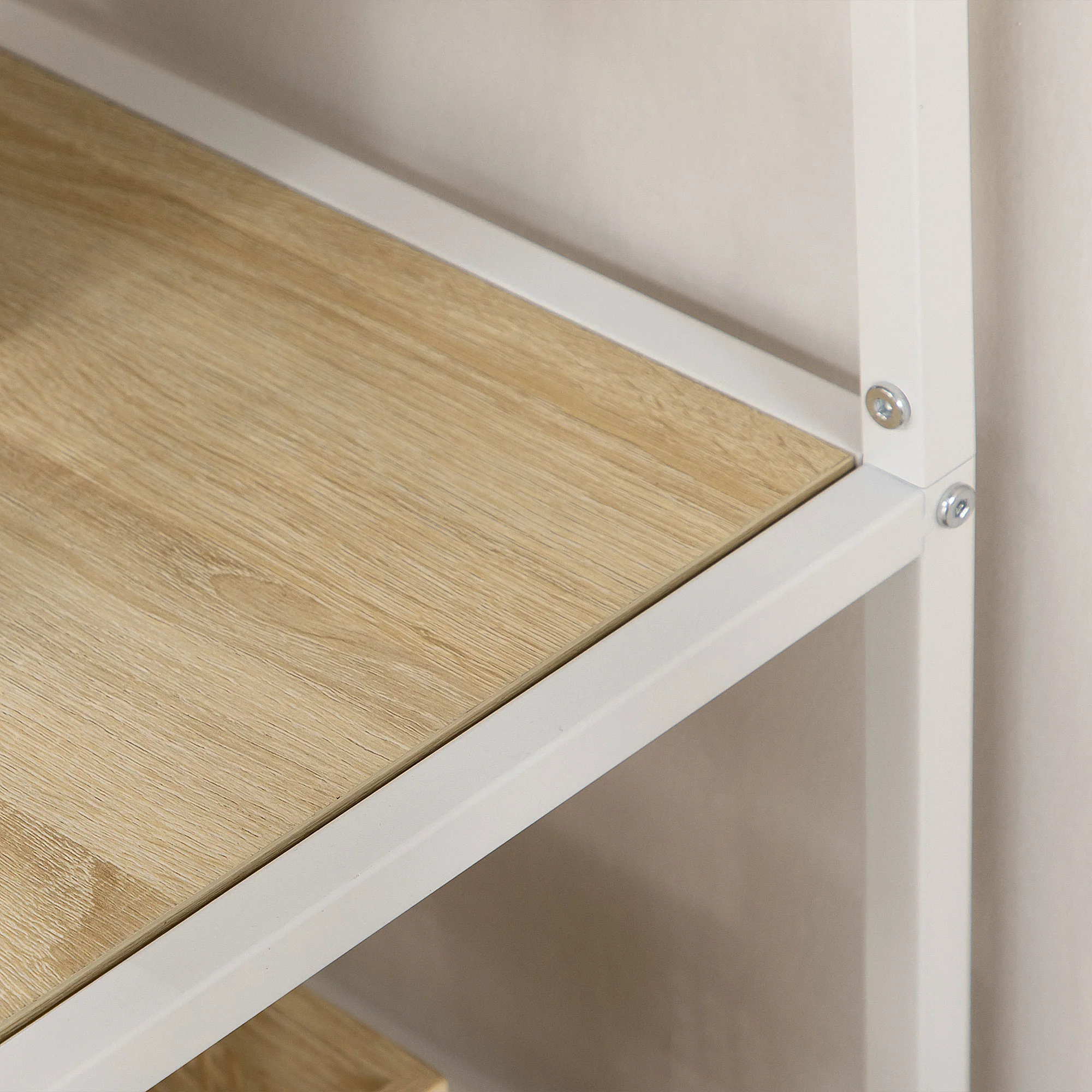 Bibliothèque étagère de rangement à 7 niveaux cadre en acier style industriel pour salon chambre cuisine - 83 x 34 x 180 cm - Image 8