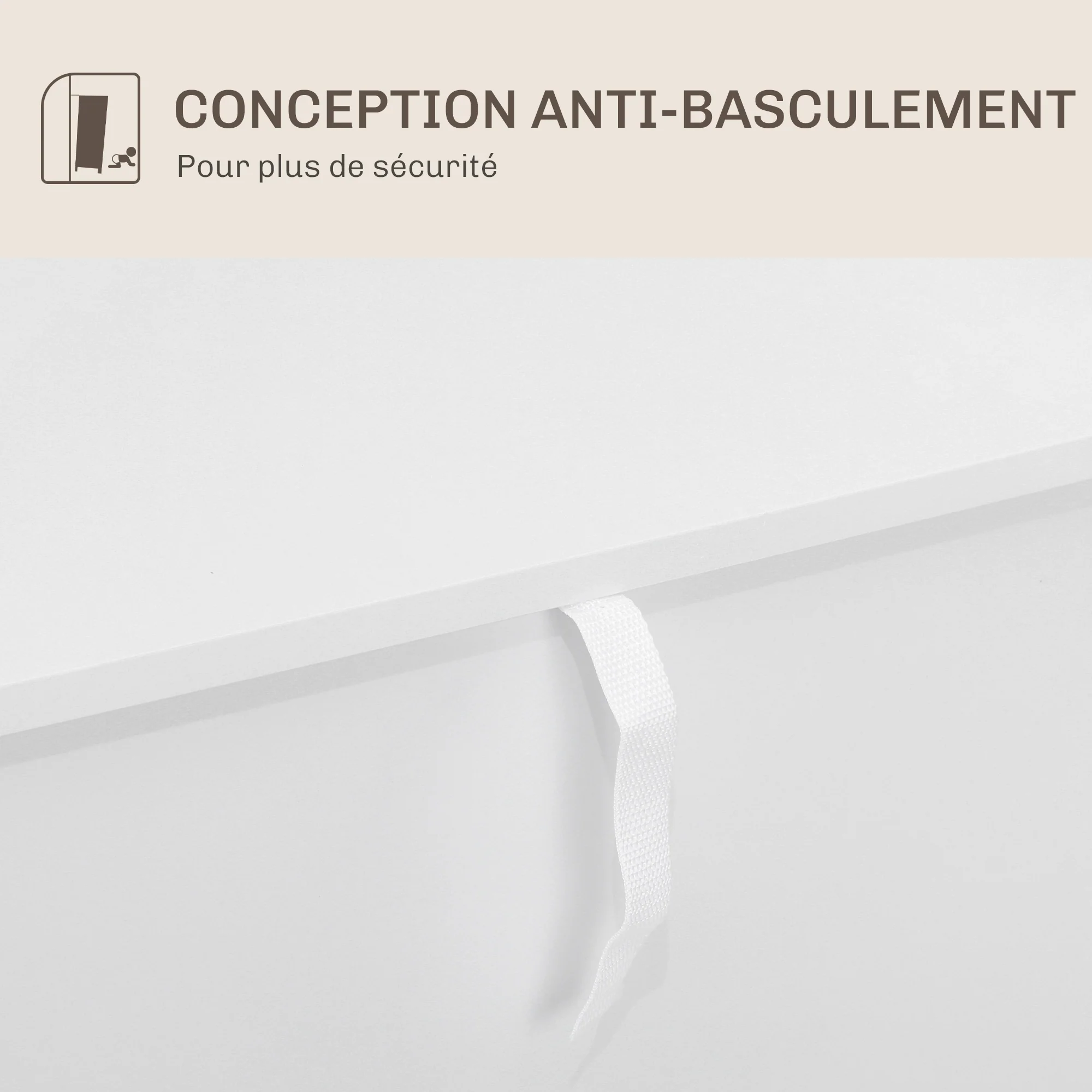 Buffet cuisine, meuble de rangement, avec 2 portes, étagère réglable, pieds métalliques surélevés, pour cuisine, salon, 60 x 40 x 80 cm, blanc - Image 8