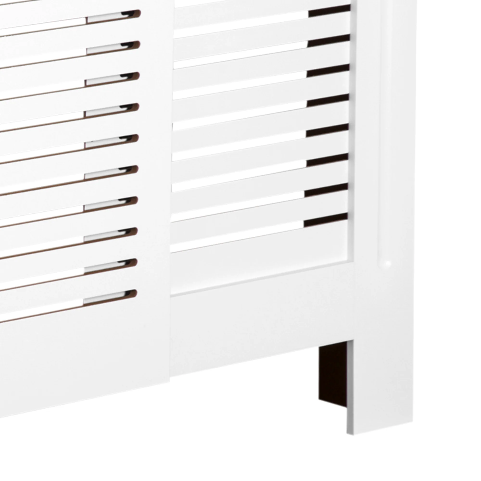 Cache-radiateur Design Contemporain Longueur Extensible 139-208,5 x 20,5 x 82,5 cm MDF Blanc - Image 10