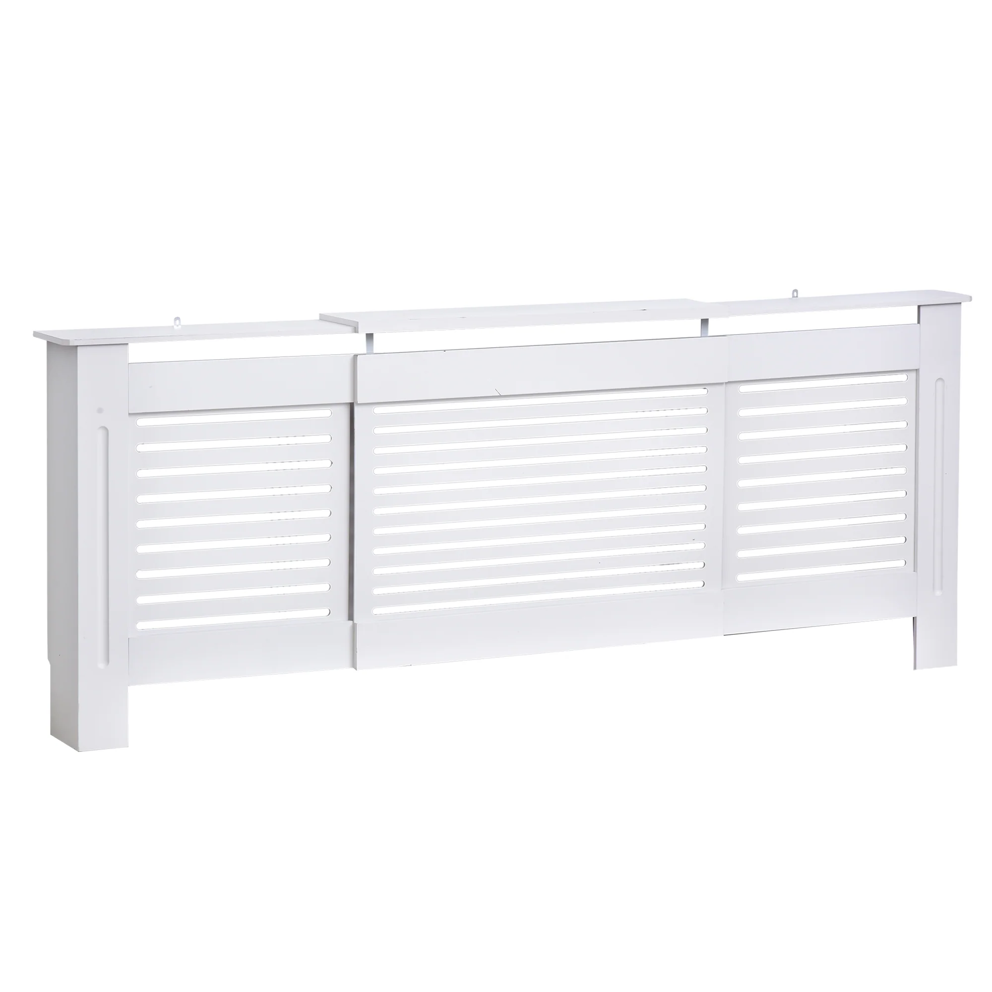 Cache-radiateur Design Contemporain Longueur Extensible 139-208,5 x 20,5 x 82,5 cm MDF Blanc - Image 11