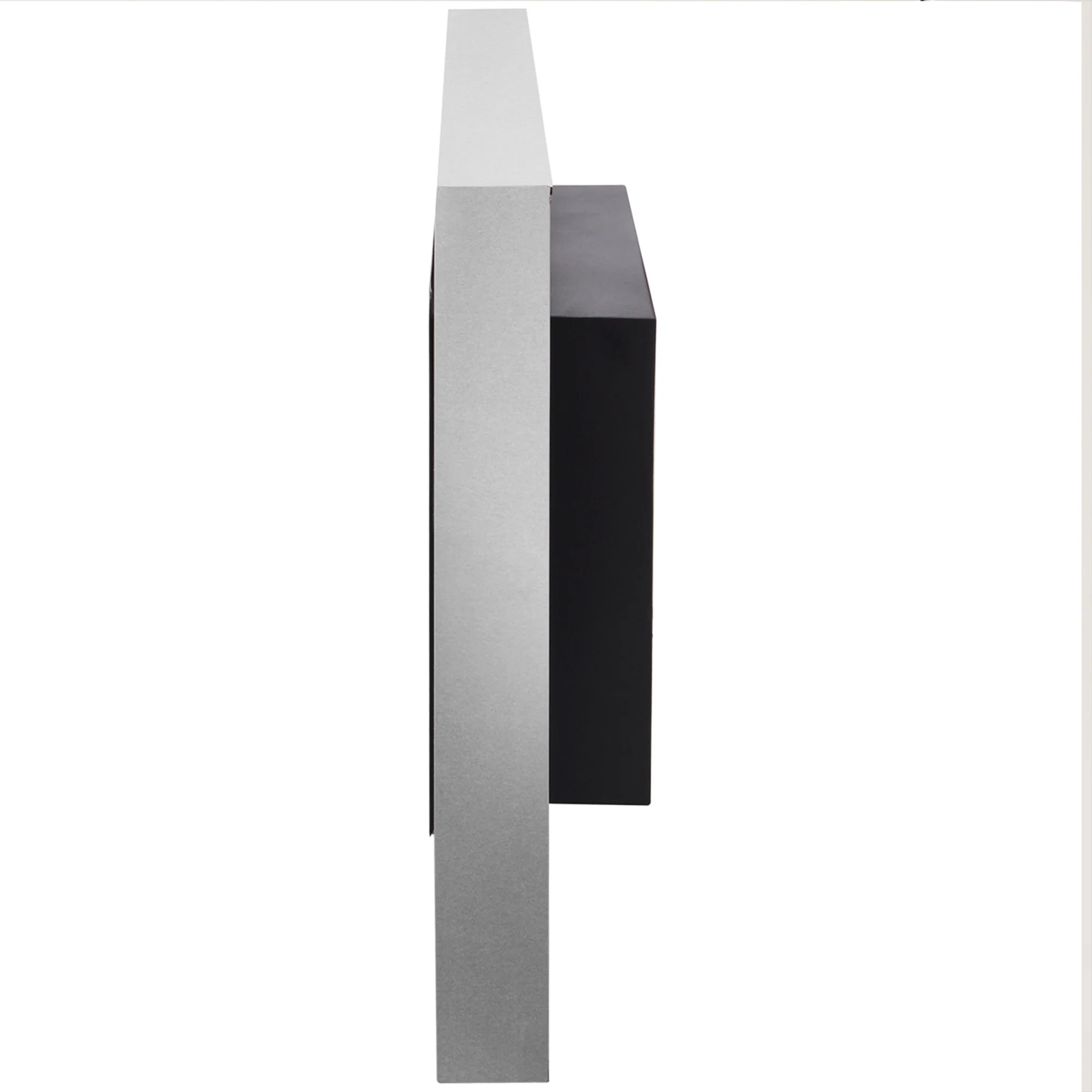 Cheminée bioéthanol Murale encastrable brûleur 0,9 L, environ 3 h de durée de combustion 80L x 14l x 54H cm Couverture 25-30 m² Acier inox - Image 9