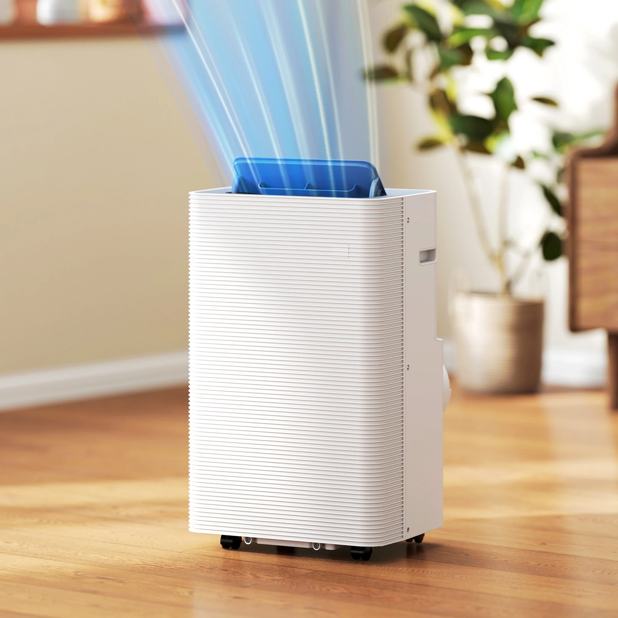 Climatiseur mobile 12000 BTU, climatiseur portable 4 en 1, refroidissement, déshumidificateur, ventilateur, mode nuit, télécommande, minuteur 24H, oscillation, 3 vitesses, pièces 35m2, classe A - Image 3