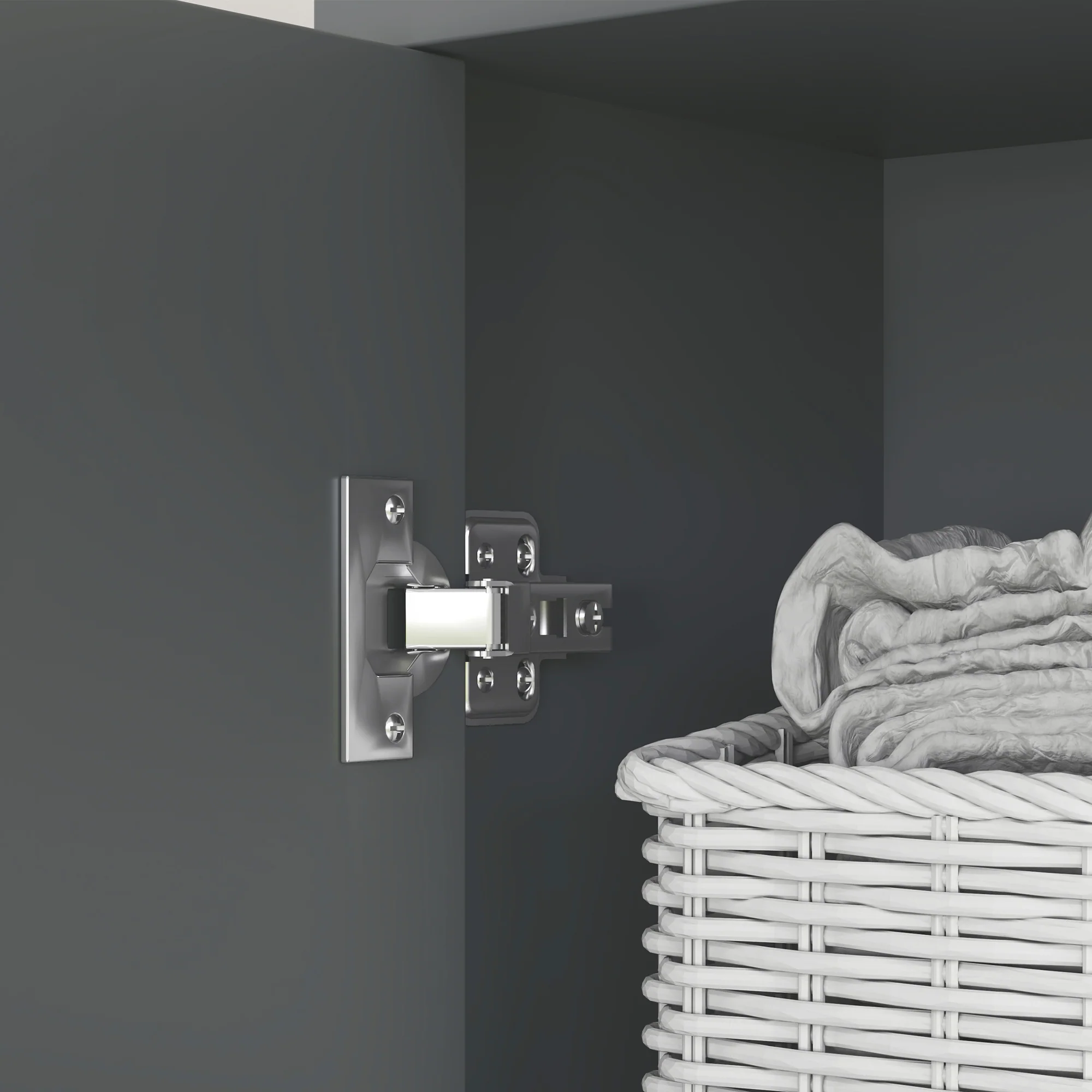 Colonne salle de bain, meuble salle de bain rangement, meuble de rangement avec 2 placards, tiroir et 2 compartiments ouverts, armoire haute pour salon, cuisine - 40 x 24 x 160 cm, gris - Image 10