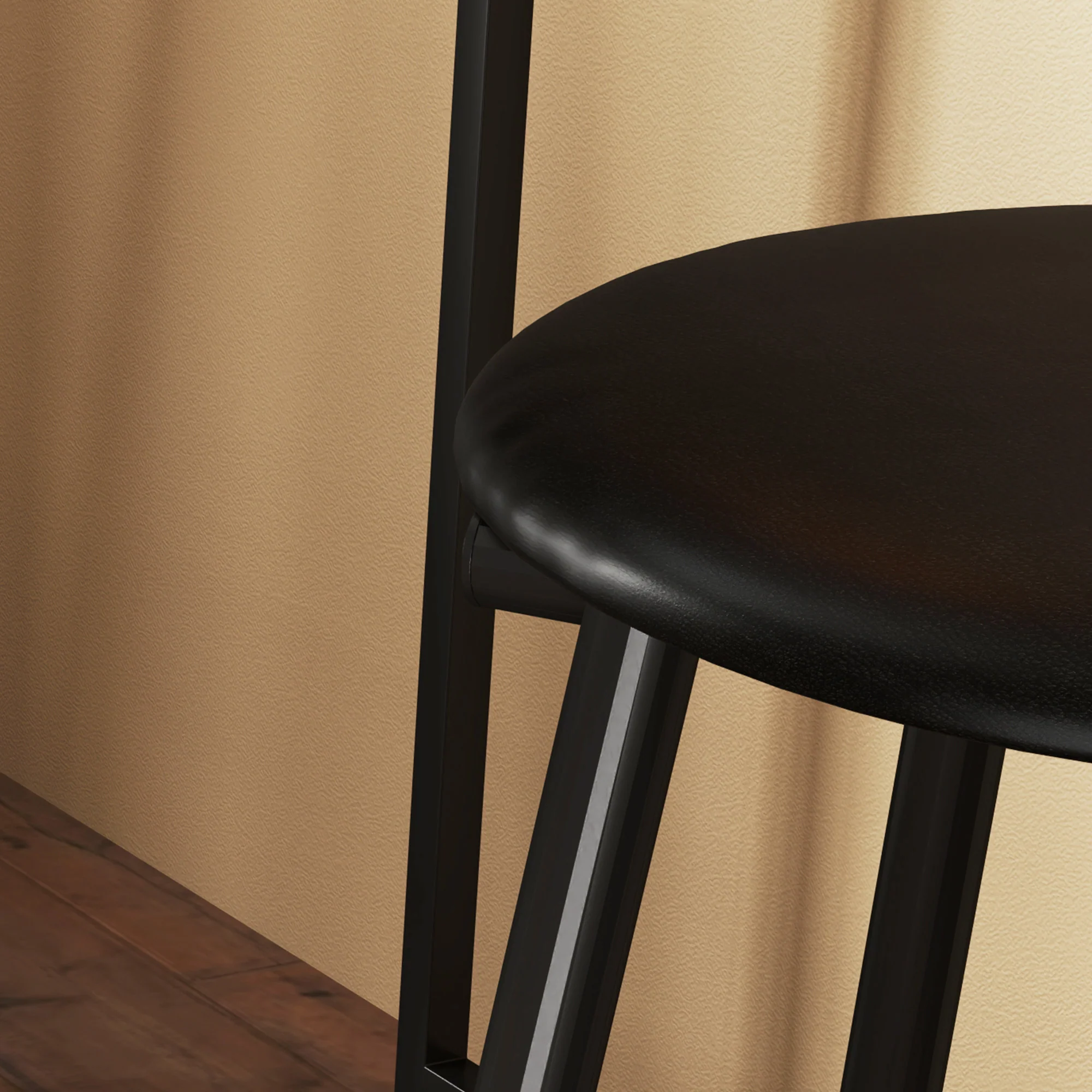 Ensemble table de bar avec tabourets, table à manger debout avec 2 chaises de bar, table haute cuisine avec étagères, table haute bar et 2 tabourets pour salle à manger, cuisine, gris et noir - Image 10