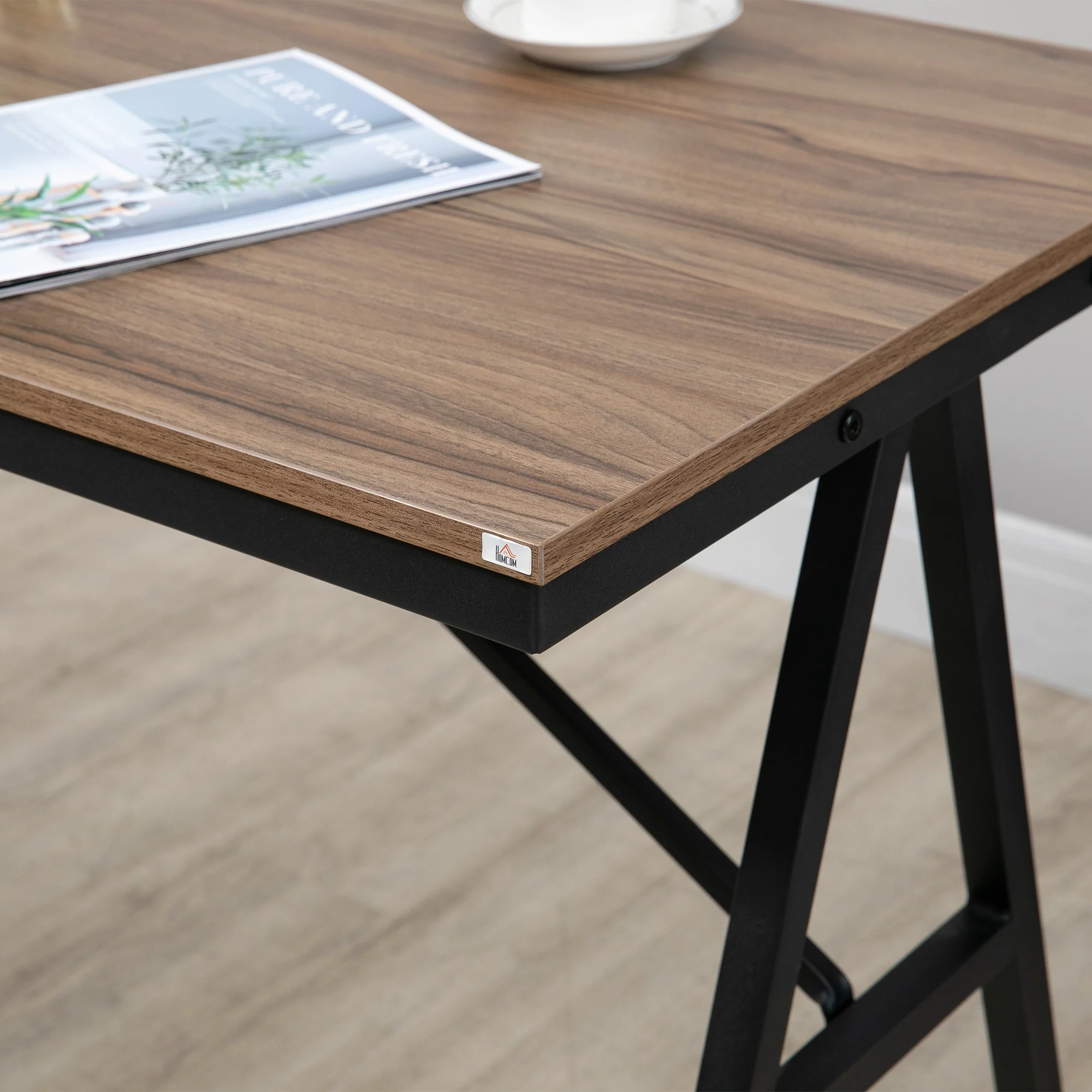 Ensemble table de bar avec tabourets, table à manger debout avec 4 chaises rembourrées, pieds en acier, style industriel, table haute bar et 4 tabourets pour salle à manger, cuisine, gris clair - Image 9