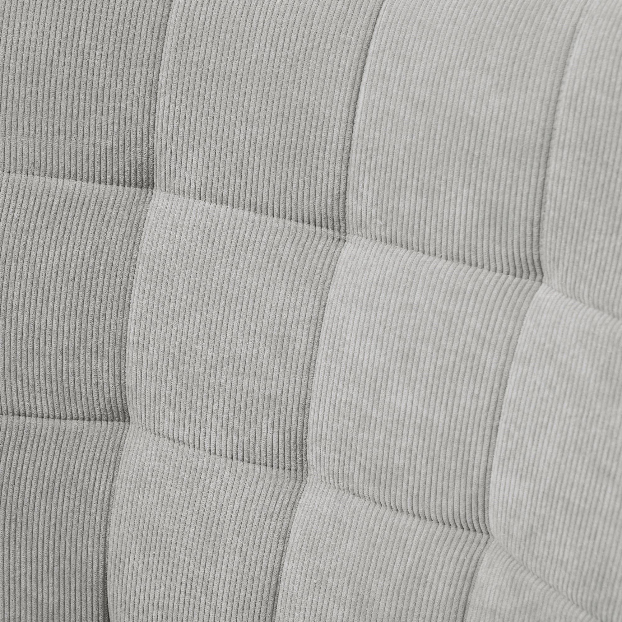 Fauteuil avec repose pied, fauteuil salon avec pieds en bois, dossier haut et tissu aspect velours c?telé, pour salon chambre à coucher gris - Image 9