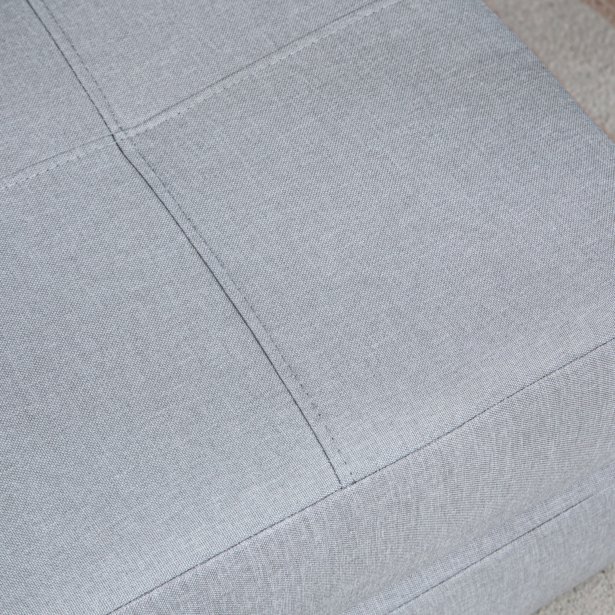 Fauteuil convertible 1 place fauteuil lit chauffeuse 1 place - coussin déhoussable inclus - chaise de sol pour invités, salon, charge 120 kg, gris clair - Image 10