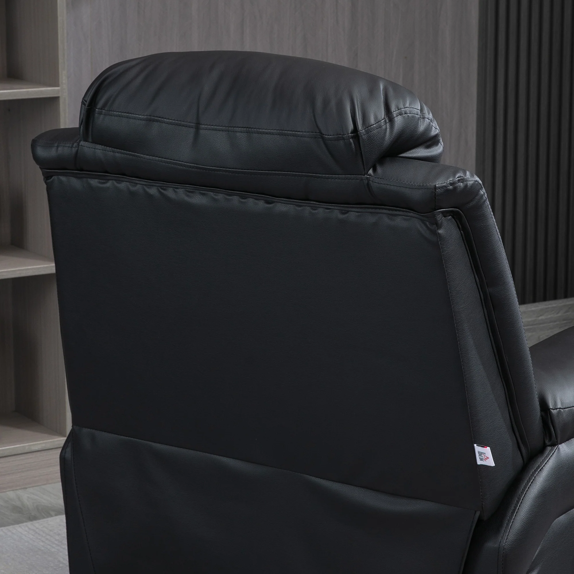 Fauteuil releveur électrique, fauteuil relax électrique avec repose-pied ajustable, dossier inclinable, télécommande, poche latérale, pour personnes âgées, noir - Image 10