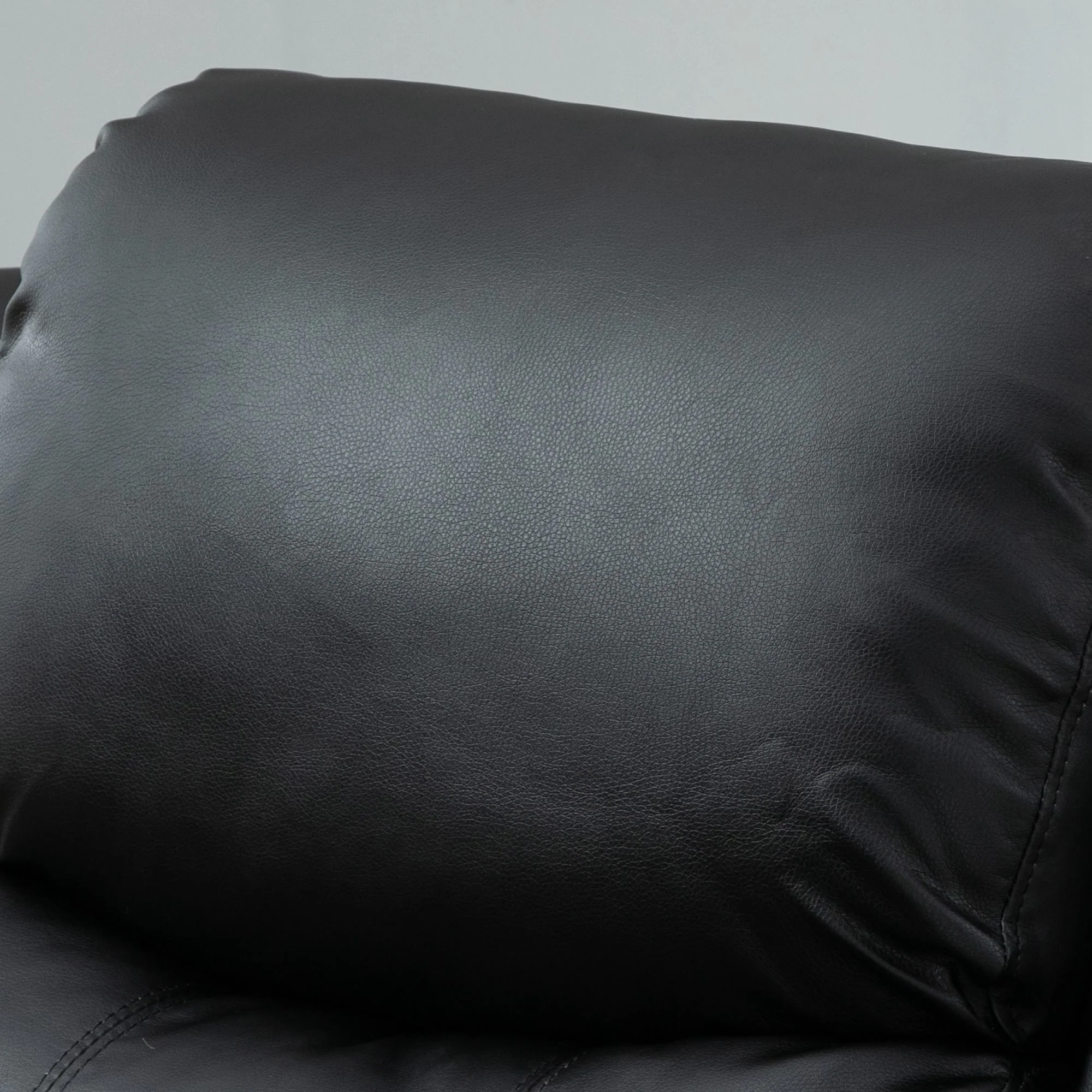 Fauteuil releveur électrique, fauteuil relax électrique avec repose-pied, dossier inclinable, télécommande et poches latérales, revêtement en PU, pour personnes agées, noir - Image 9