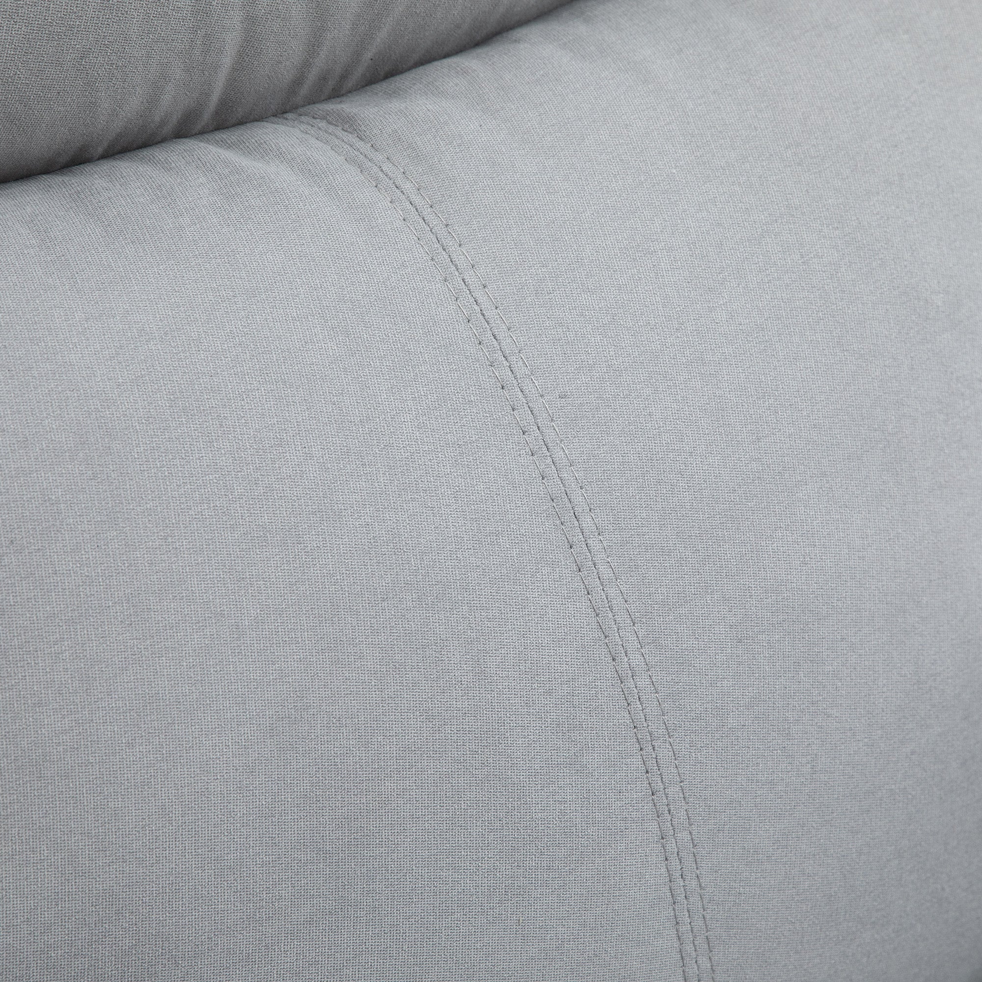 Fauteuil releveur électrique, fauteuil relax électrique avec repose-pied, dossier inclinable, télécommande et poche latérale charge 120kg tissu aspect lin gris clair - Image 9