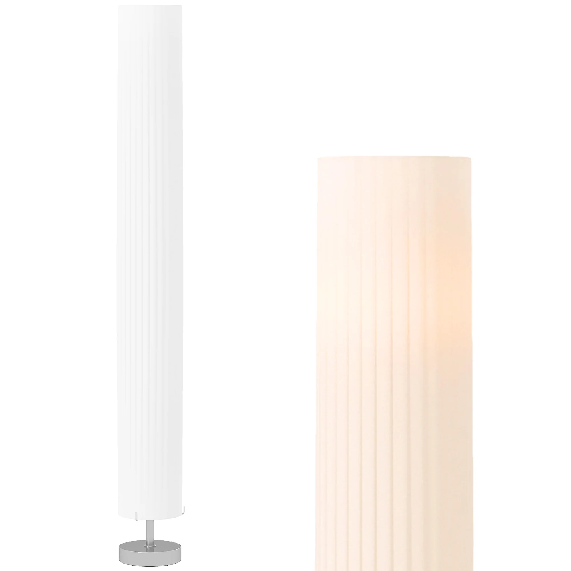 Lampadaire lampe sur pied de salon style moderne lampadaire sur pied avec interrupteur pour salon et chambre 120 cm blanc - Image 11
