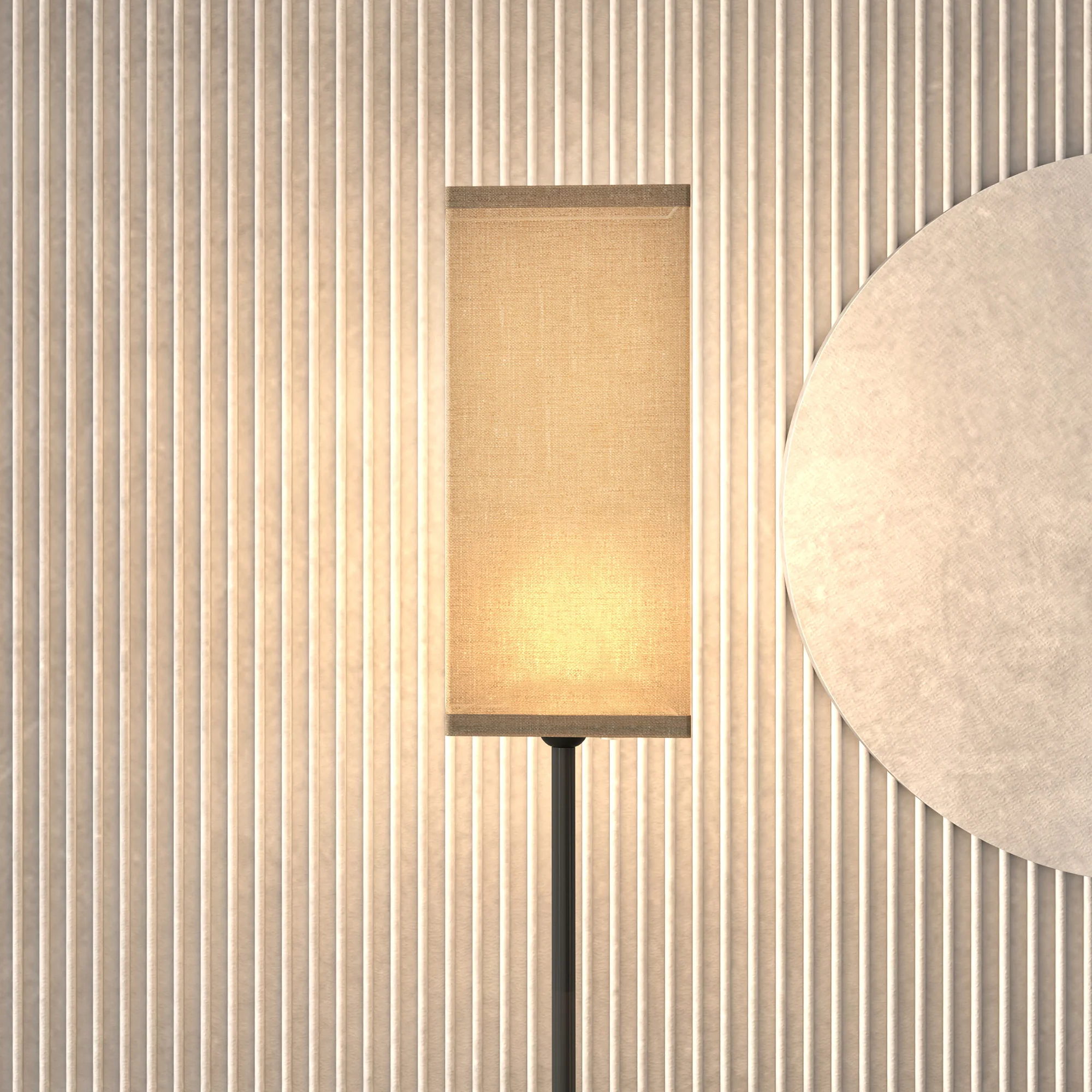 Lampadaire sur pied salon, lampe salon sur pied, avec abat-jour beige effet lin, interrupteur, pour chambre à coucher, noir - Image 9