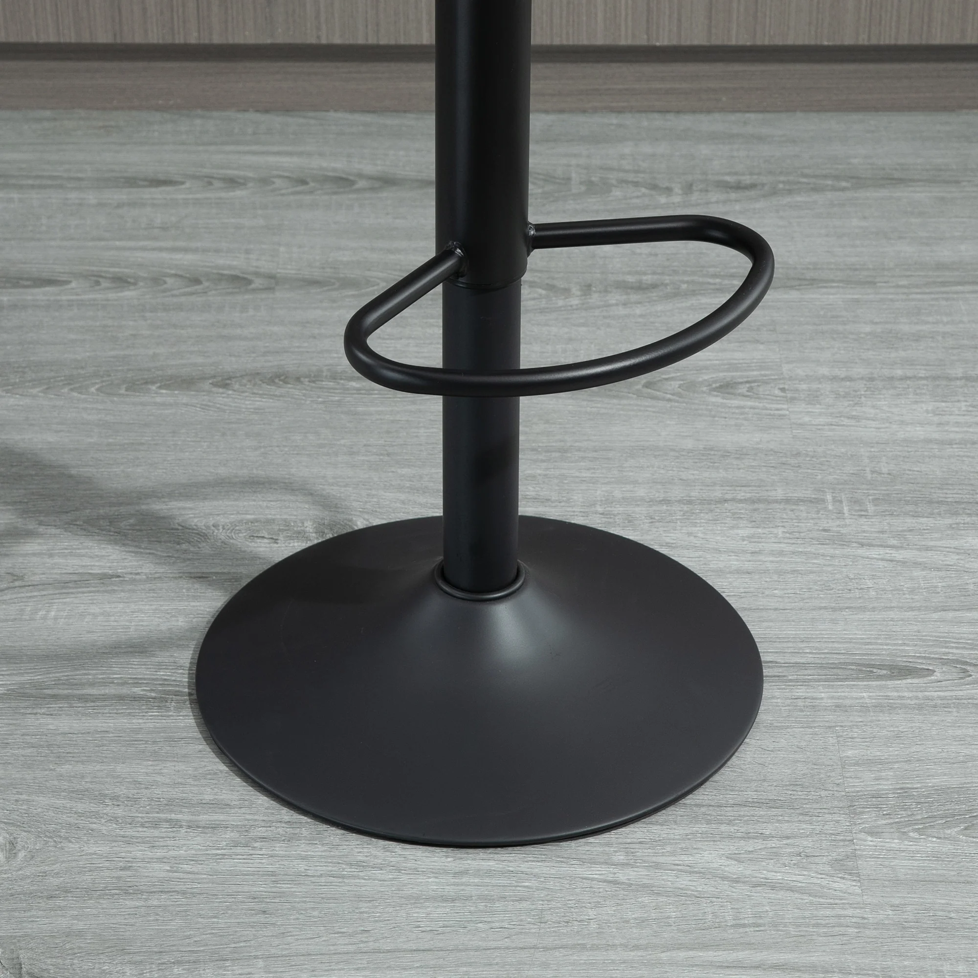 Lot de 2 tabourets de bar tabouret haut style vintage hauteur réglable pivotant avec repose-pied marron - Image 9