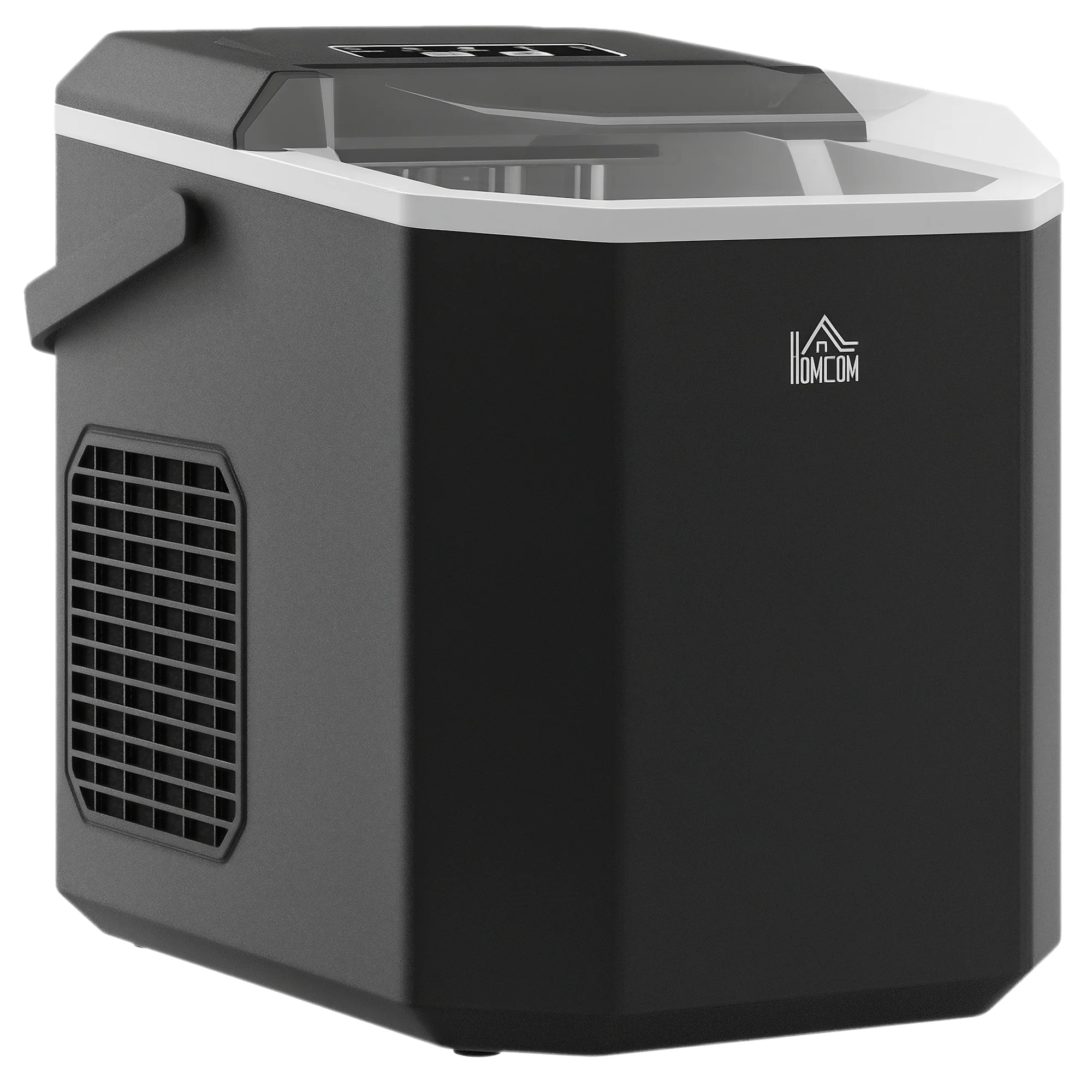 Machine à glaçons autonettoyante, 12kg en 24h, 9 glaçons en 6-13 minutes, ice maker Portable Avec Poignée, panier et pelle, pour la maison/cuisine/camping, noir - Image 11