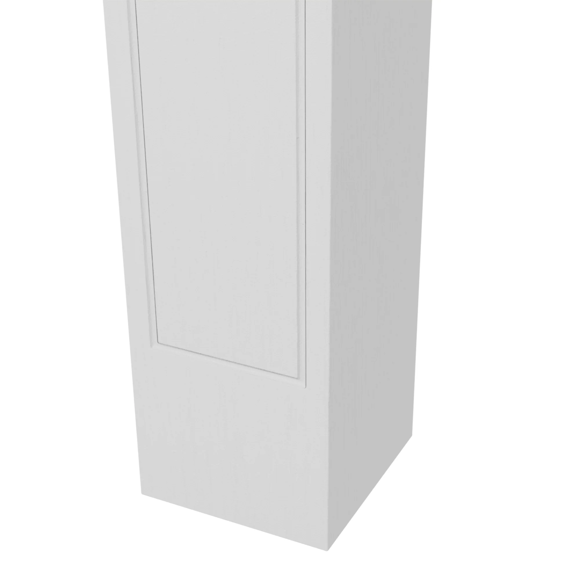 Manteau de cheminée encadrement cadre décoratif pour cheminée électrique 101 x 19 x 100 cm bois massif blanc - Image 10