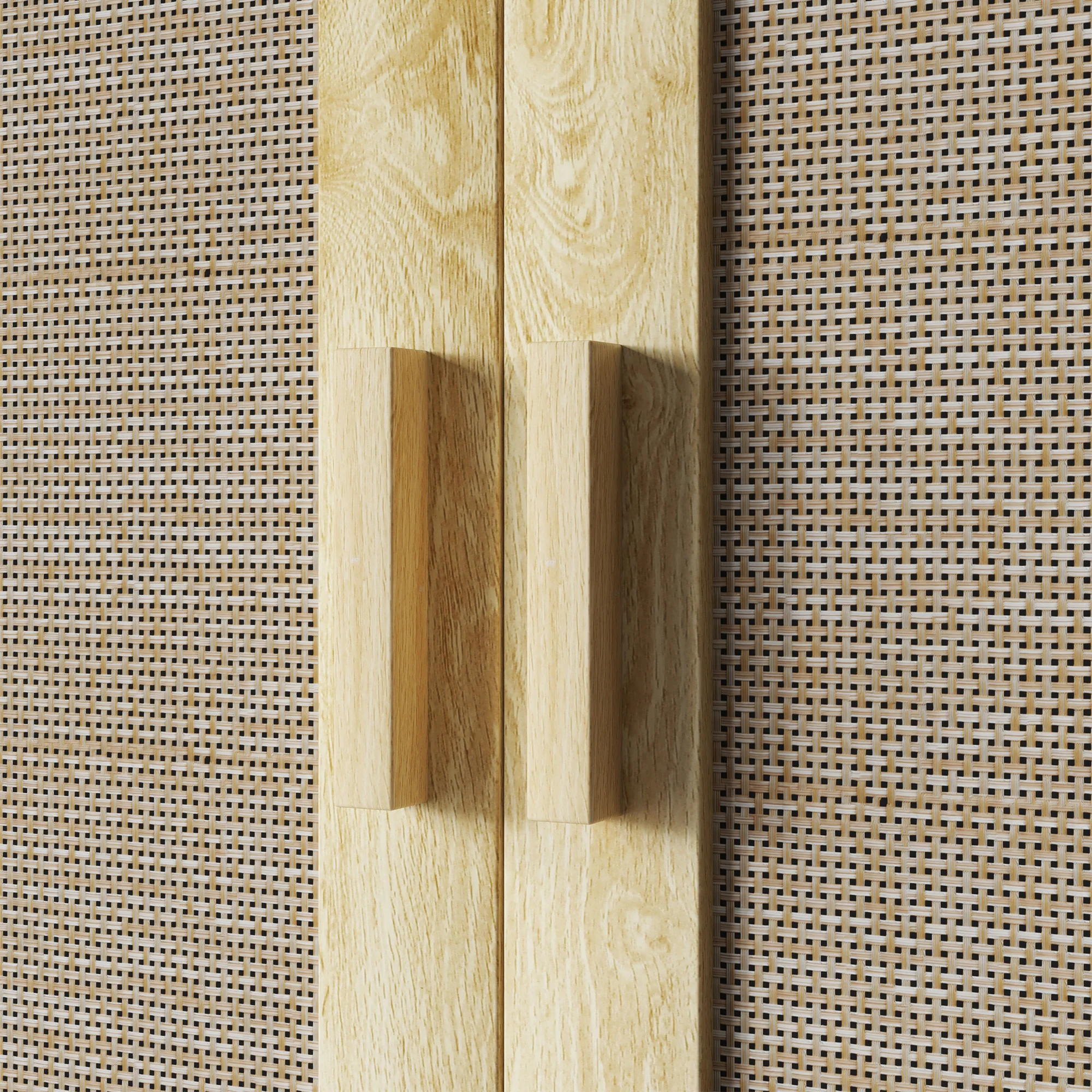 Meuble mural salle de bain, meuble wc suspendu, avec étagère réglable, double porte et étagère ouverte, 59 x 20 x 66,5 cm, effet bois de chêne - Image 10
