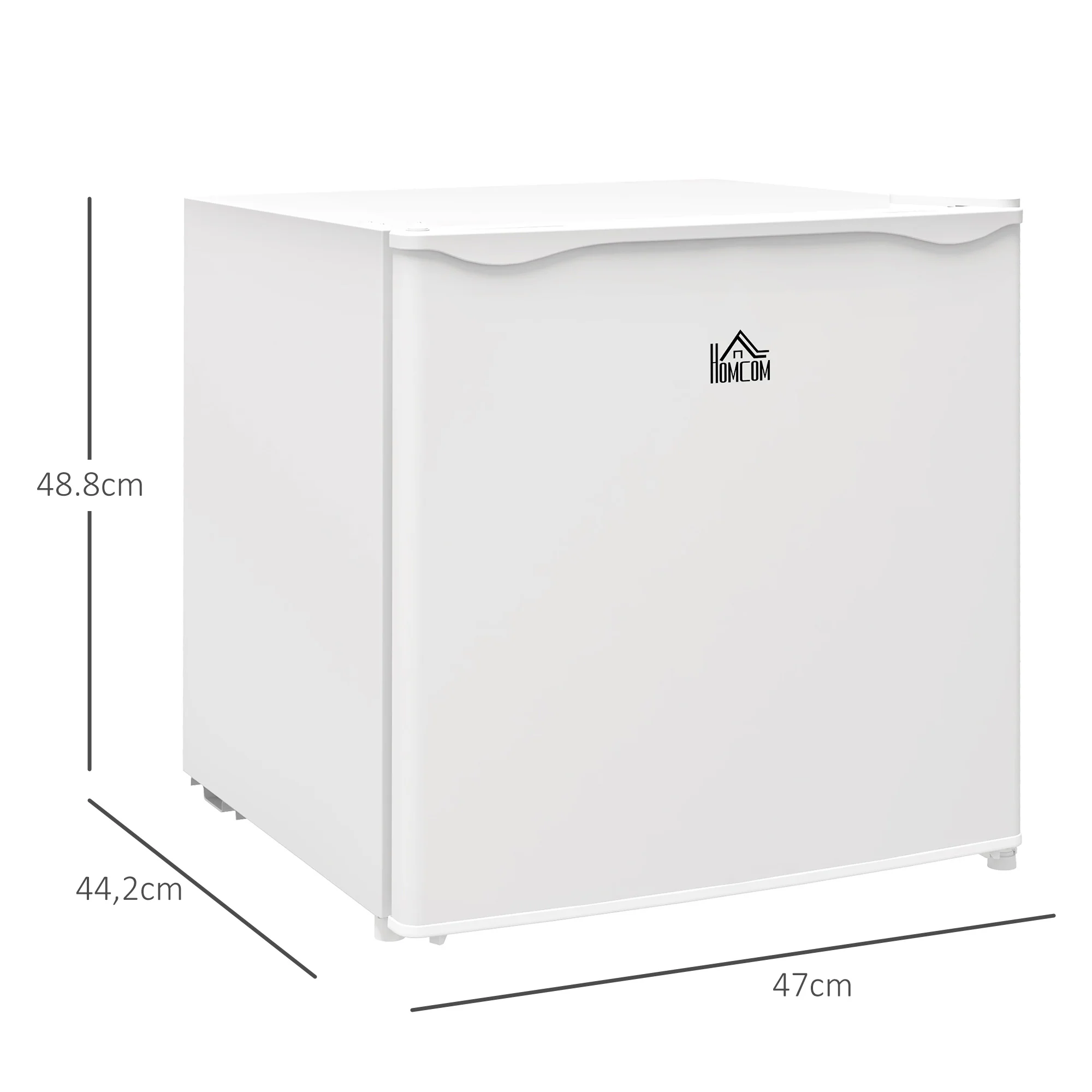 Mini congélateur Température Réglable de -14 à -24°C Compact 35L - étagère Amovible - Porte réversible Classe E - 47 x 44,2 x 48,8 cm - Blanc - Image 4