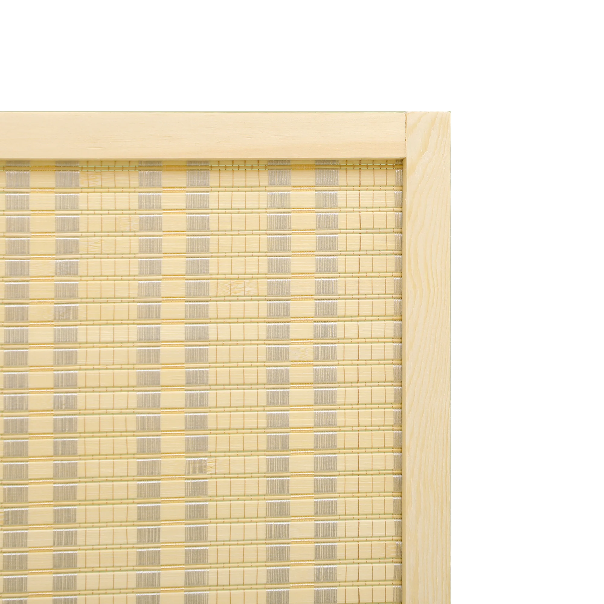 Paravent interieur en bois 4 panneaux 180 x 180 cm séparateur de pièce pliable cloison de séparation pour salon chambre à coucher maison, bois naturel - Image 9