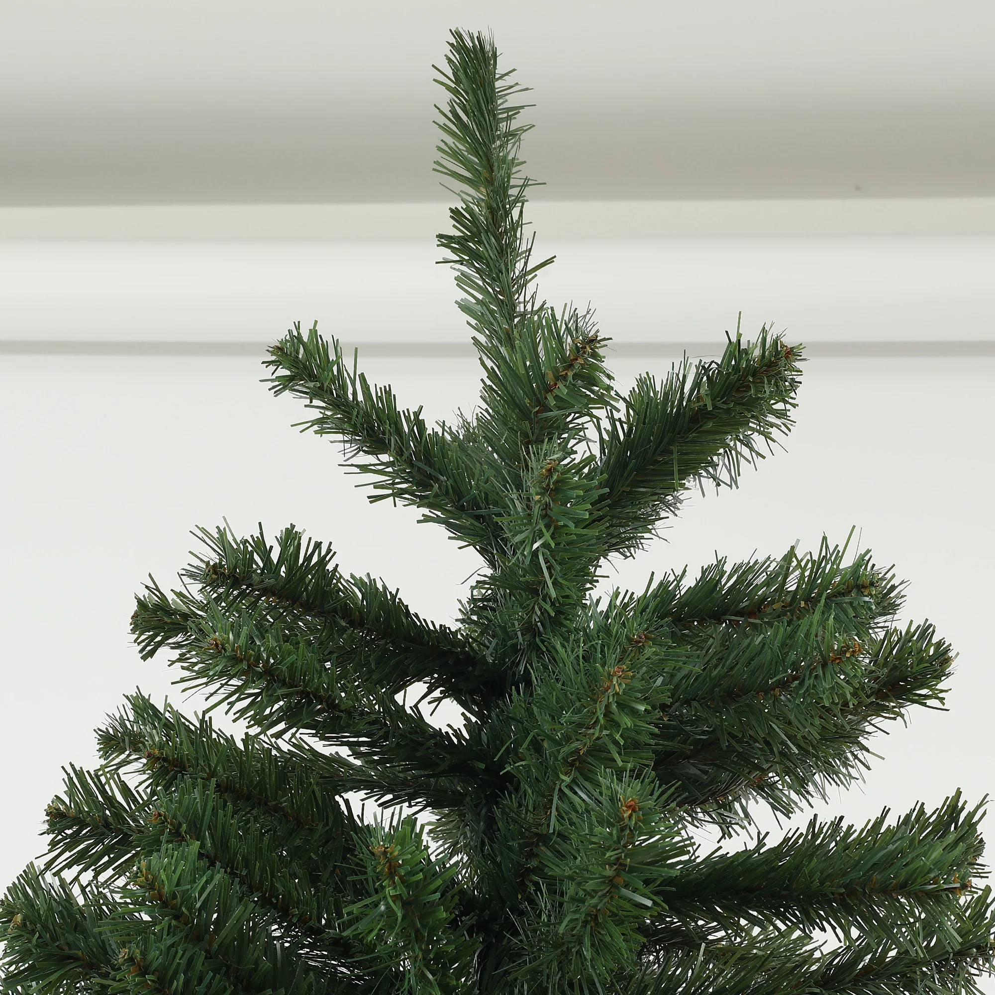 Sapin de Noël artificiel 180 cm arbre de Noël avec support en acier, 1 000 branches ignifuges décoration de Noël effet réaliste, vert - Image 10