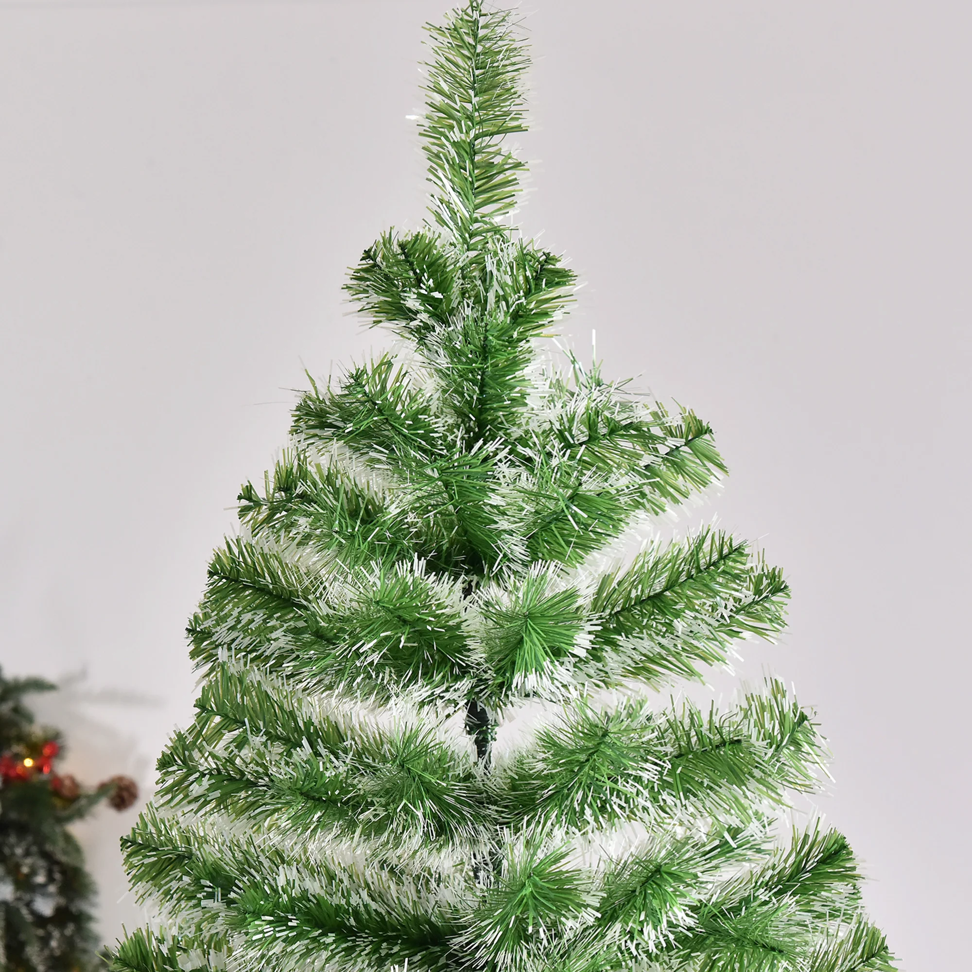 Sapin de No?l Artificiel Aspect enneigé 210 cm 968 Branches épines Imitation Nordmann Grand réalisme - Image 10