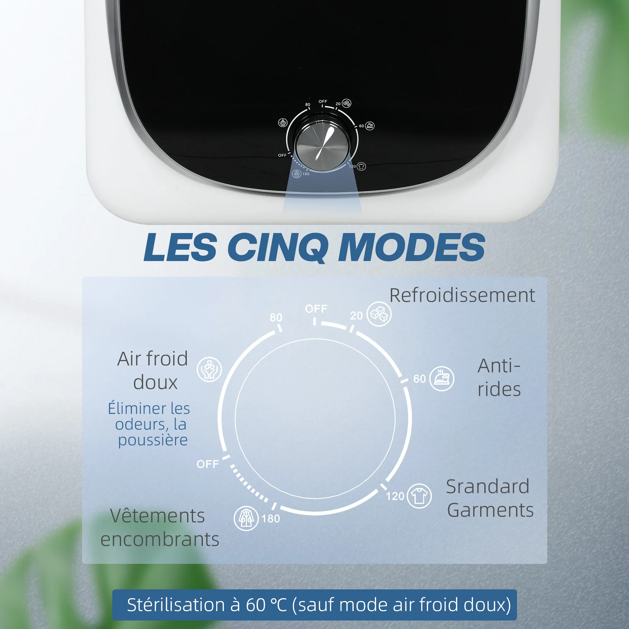 Sèche linge à évacuation compact sèche-linge électrique 800 W 4 Kg avec 5 modes de séchage, cuve en acier inoxydable, charge frontale, pour appartement, maison, camping-cars, blanc - Image 6