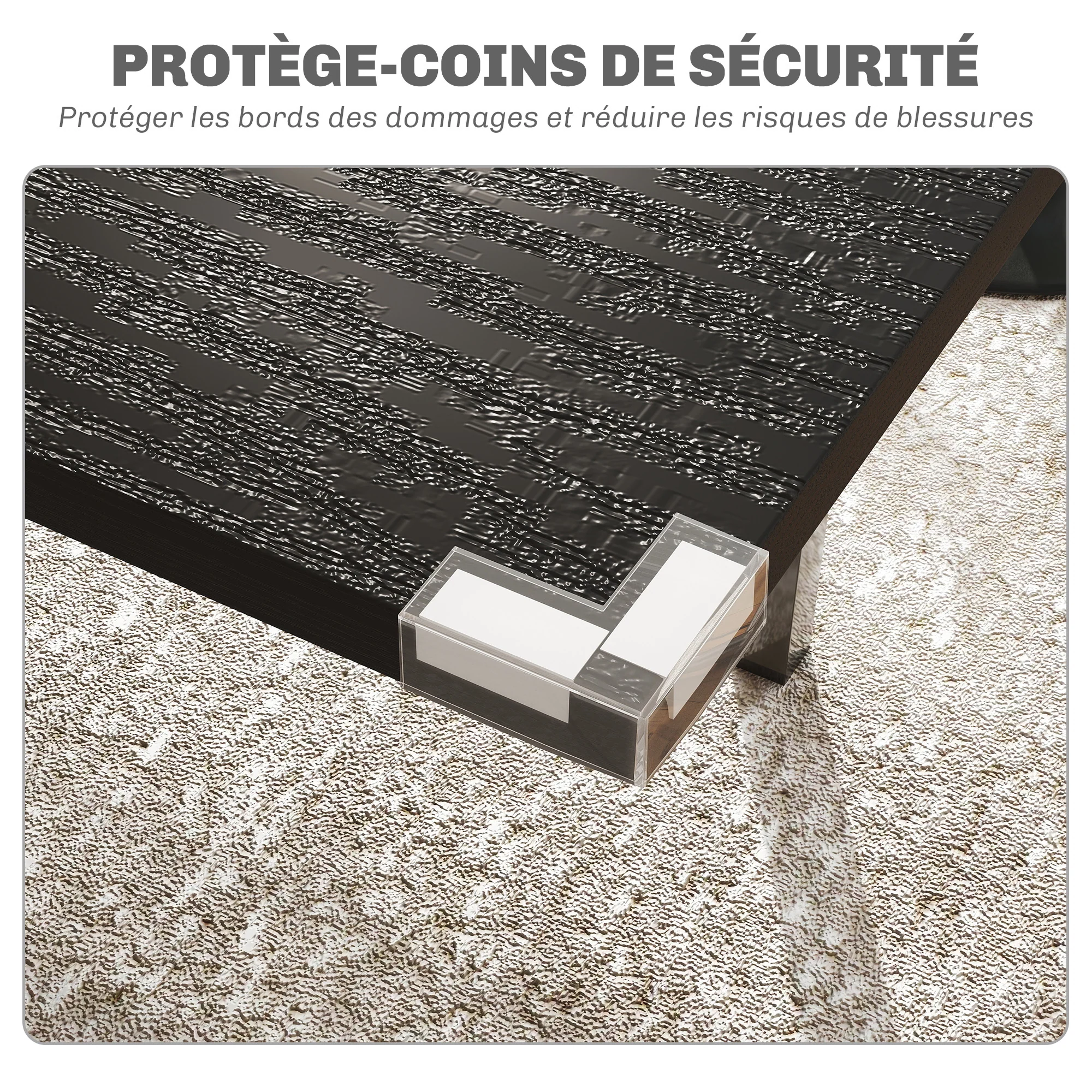 Table à manger pliante, table extensible cuisine rectangulaire jusqu'à 4 à 6 personnes, pieds en acier, pour petits espaces, salle à manger, noir - Image 8
