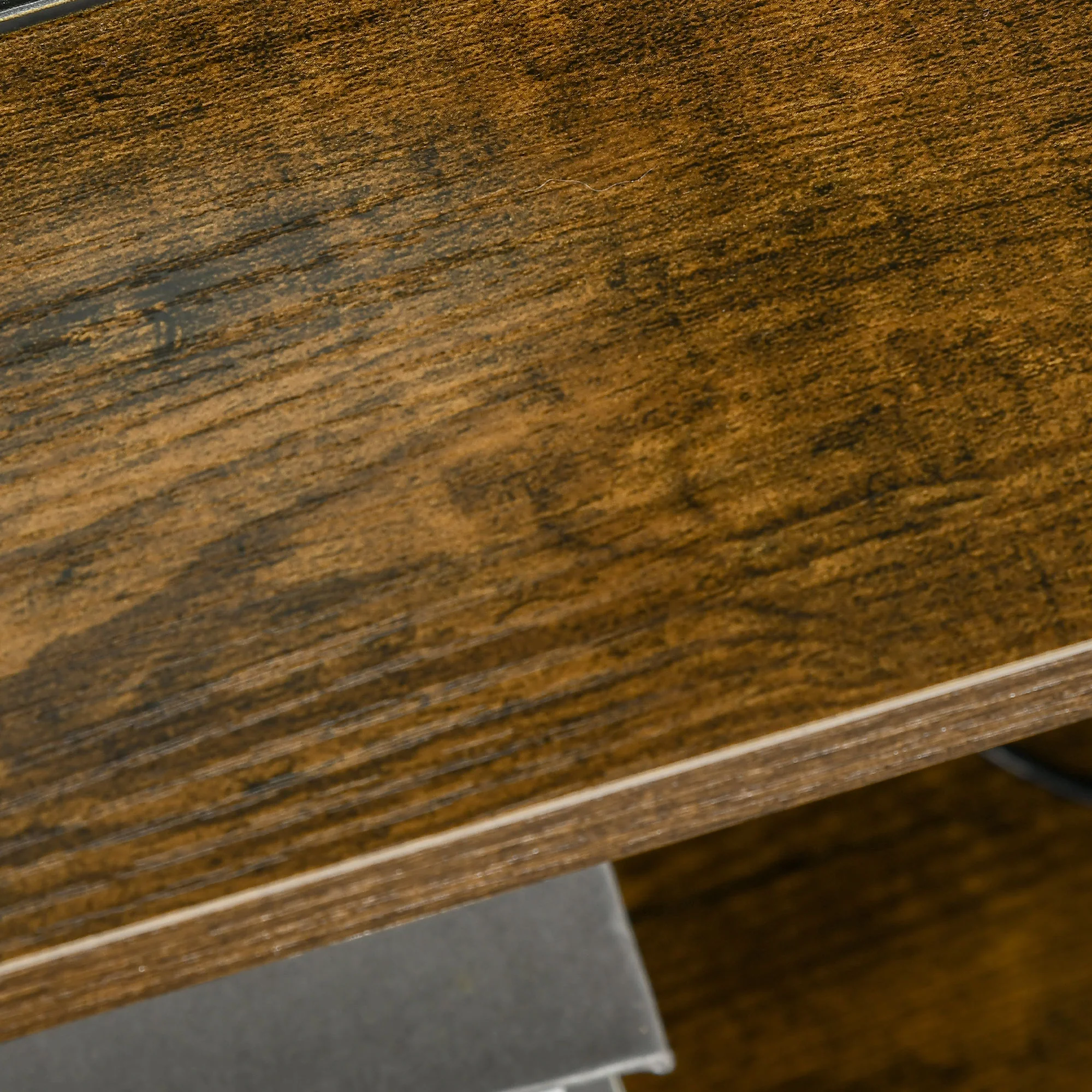 Table de Chevet avec 2 Tiroirs Tissus Table d'appoint petit Meuble de Rangement Style Industriel Commode 2 tiroirs - 45 x 40 x 70,5 cm - Bois et métal - Image 10